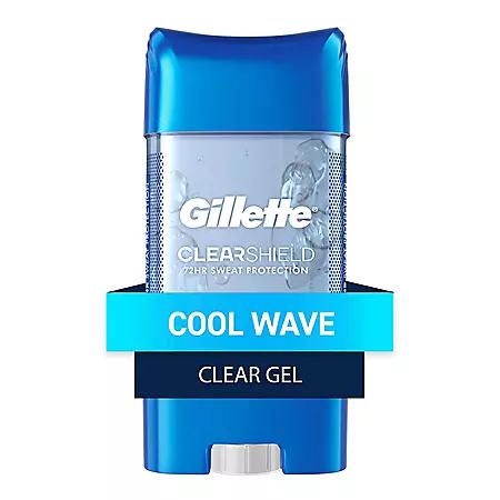 Gillette Gillette Cool Wave Clear Gel Men's Antiperspirant and Deodorant, 3.8 oz., 5 pk.