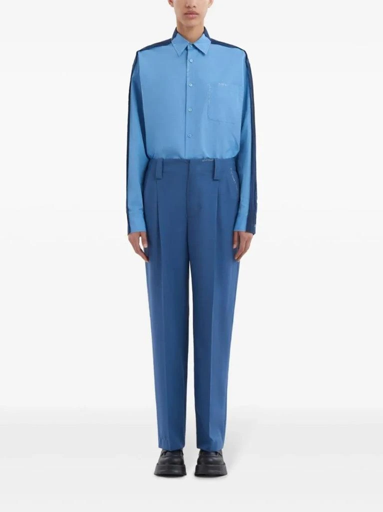 Marni High-Waisted Wide-Leg Trousers With Sharp Pleats 2