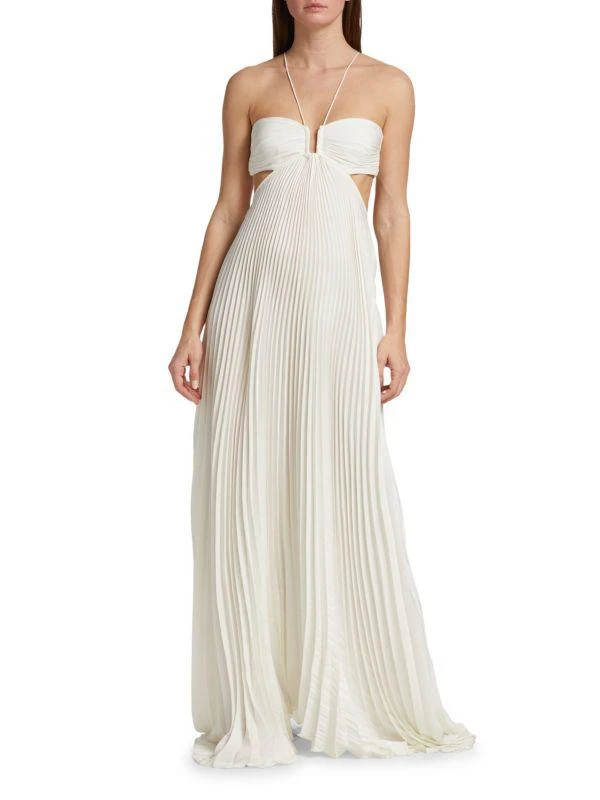 A.L.C. Moira Pleated Cutout Gown 1