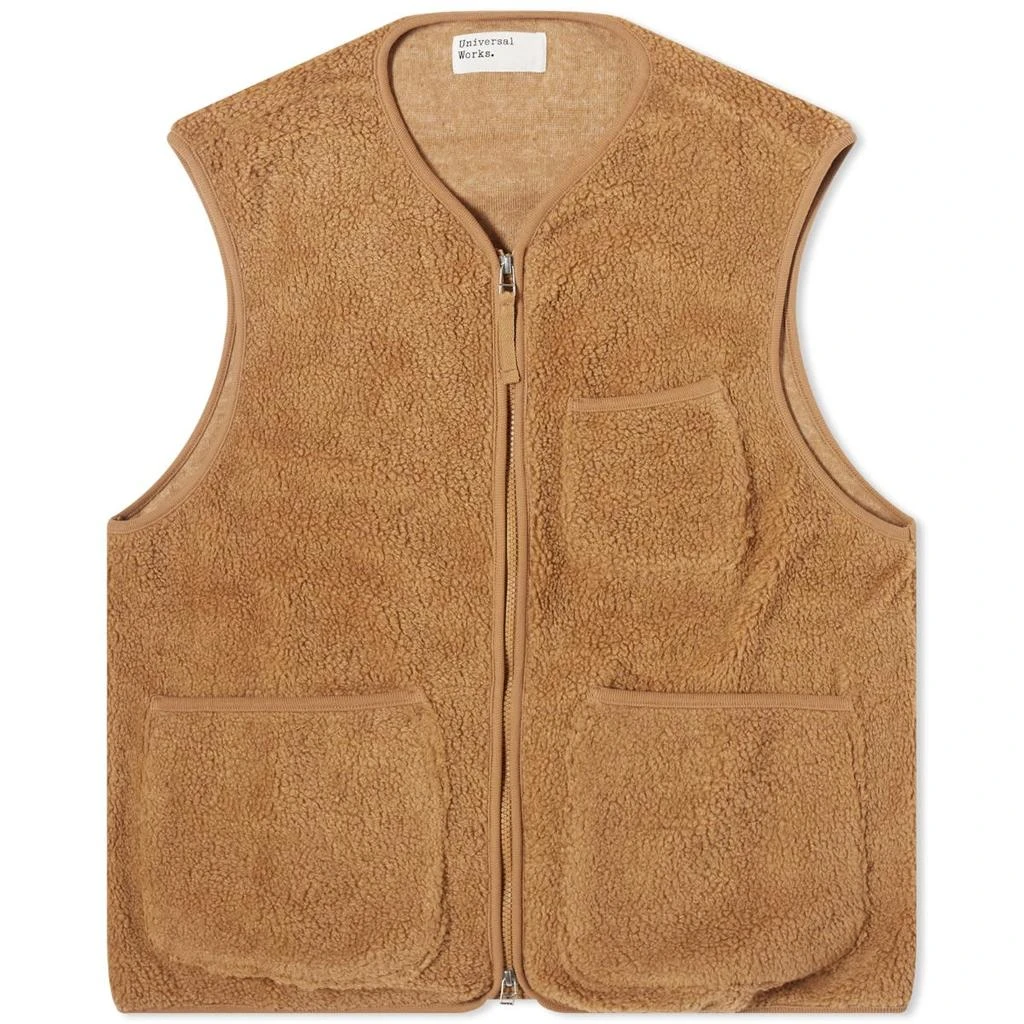 Universal Works Universal Works Mountain Fleece Zip Gilet 1