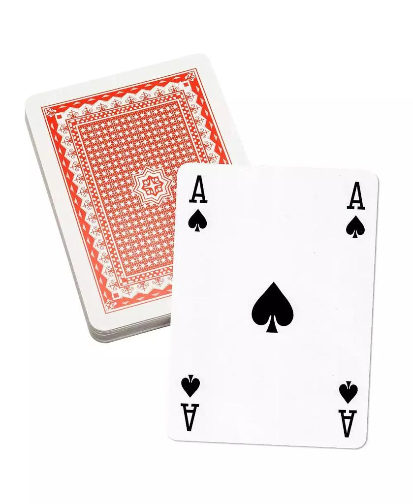 GSE Games 
Sports Expert 5"x7" Jumbo Playing Cards, Giant Playing Cards, Oversized Extra Large Card Game for Kids 
Seniors