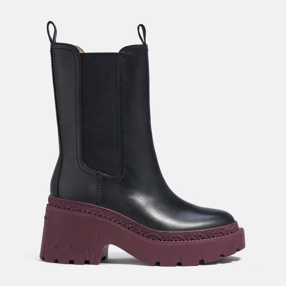 Coach COACH ALEXA LEATHER HEELED CHELSEA BOOTS 1