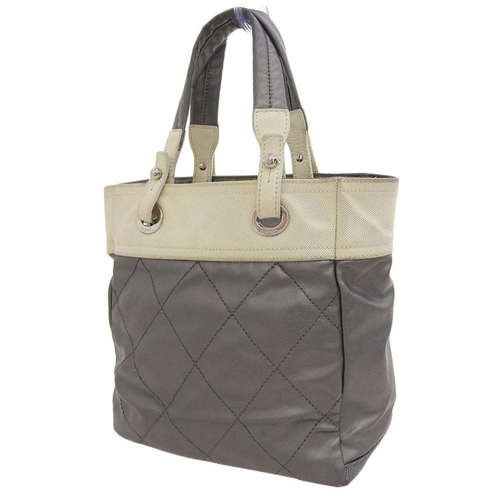 Chanel Canvas Coated Canvas Handbag Tote Bag (Pre-Owned) 2