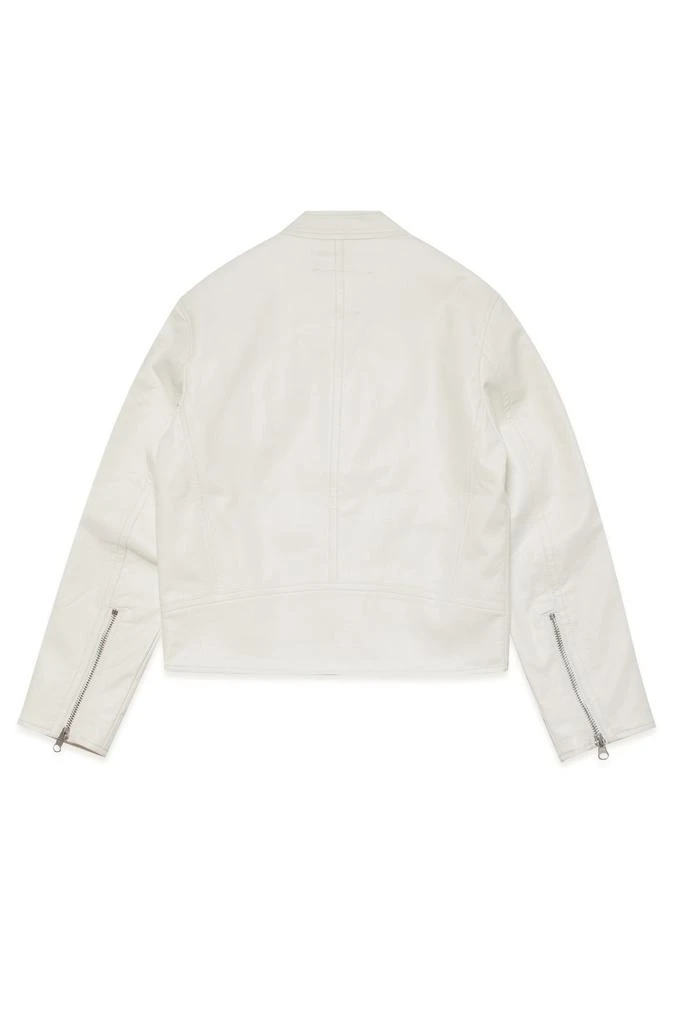 MM6 MM6 Maison Margiela Kids Zip-Up Long Sleeved Biker Jacket 2