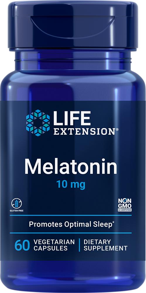 Life Extension Life Extension Melatonin, 60 - 10 mg (10 mg, 60 capsules, Vegetarian)