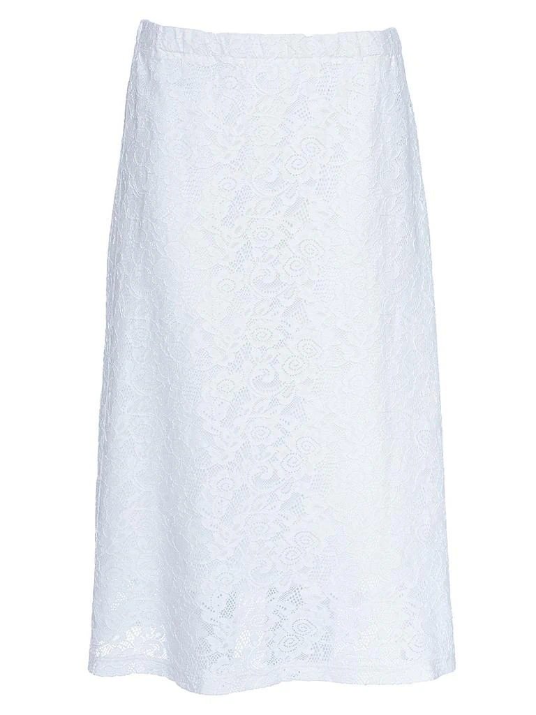 Wilt A-Line Lace Skirt Partial Lined Sheer Hem 1