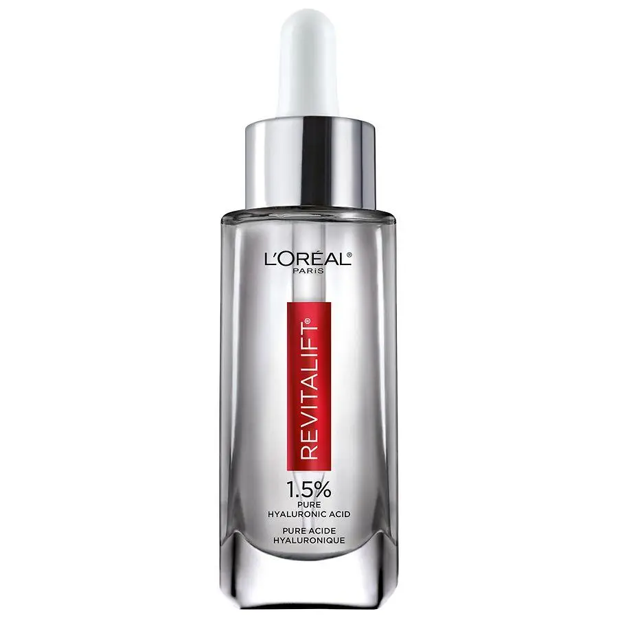 L'Oreal Paris 1.5% Pure Hyaluronic Acid Face Serum, Hydrate & Reduce Wrinkles Fragrance Free