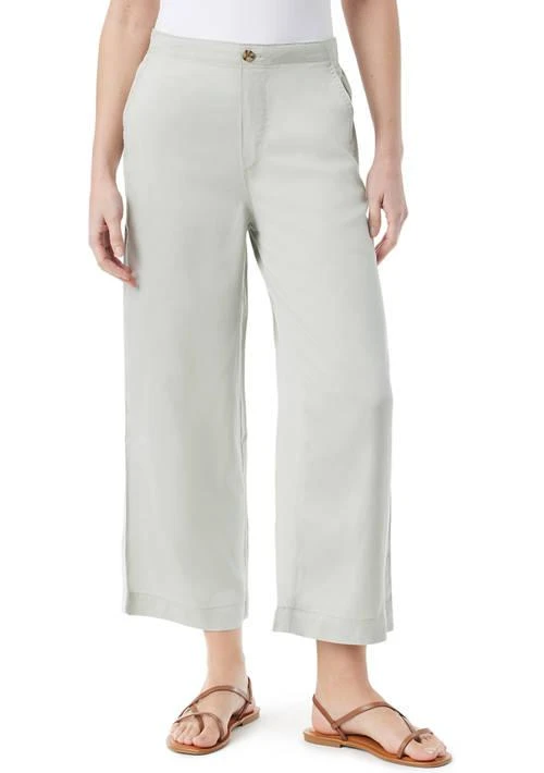 Gloria Vanderbilt Vanderbilt Womens Cropped Wide Leg Pants 1