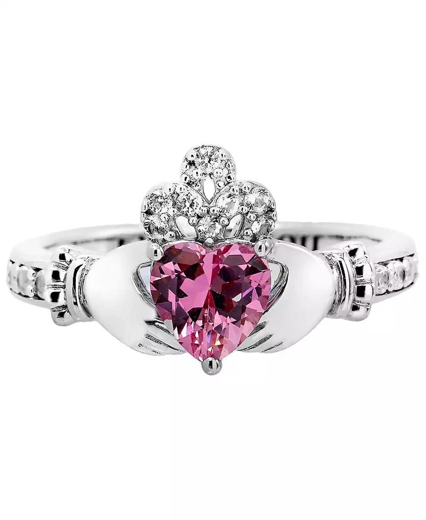 Macy
s Women
s Claddagh Heart Ring in Sterling Silver 2