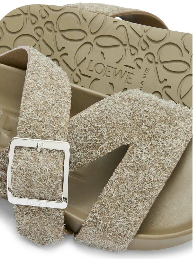 Loewe EASE BUCKLE CLOGS IN BRUSHED SUEDE 5