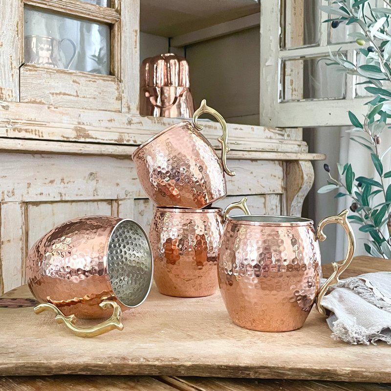 Coppermill Kitchen Vintage Inspired Moscow Mule Mugs Set Of 2 Or 4