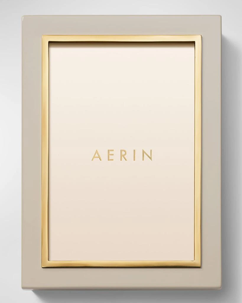 AERIN Varda Lacquer Photo Frame, French Blue - 4x6 2