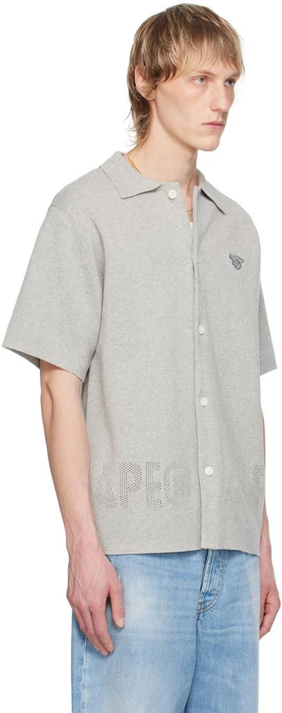 AAPE by A Bathing Ape Gray Button Shirt 2