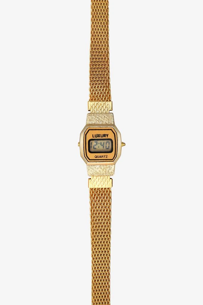 Los Angeles Apparel WCHRA62 - Tiny Square Metal Mesh Luxury Watch 1