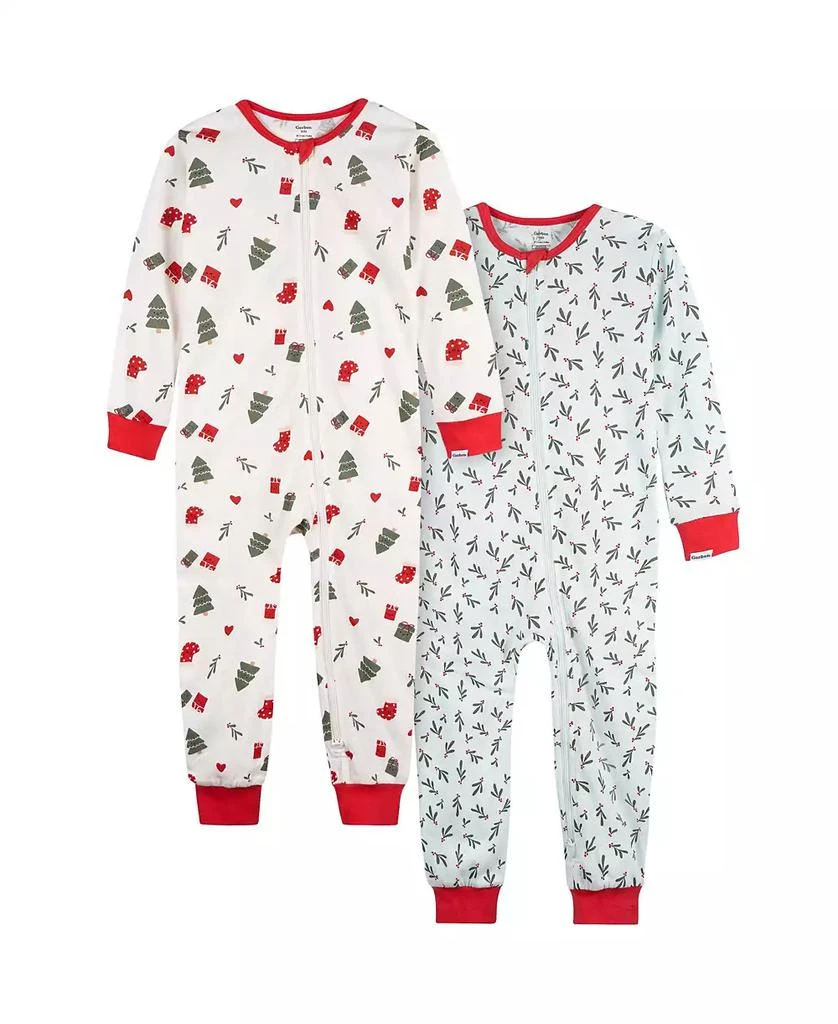 Gerber Toddler Girls 2-Pack Snug Fitting Footless Pajamas