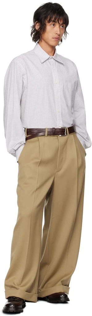 Hed Mayner White Check Shirt 5