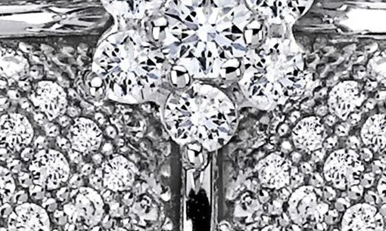 Lafonn Sterling silver Simulated Diamond Flower Studs 2