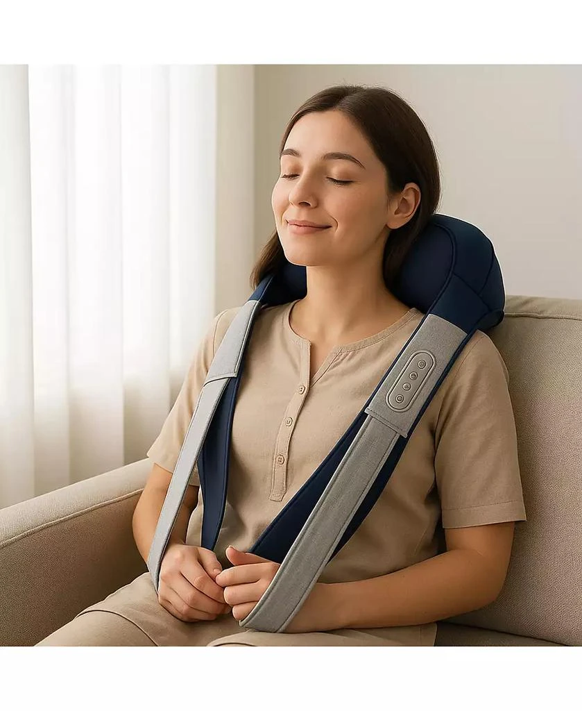 Miko Shiatsu Neck and Back Massager Hands Free 
Heat - App Controlled 8