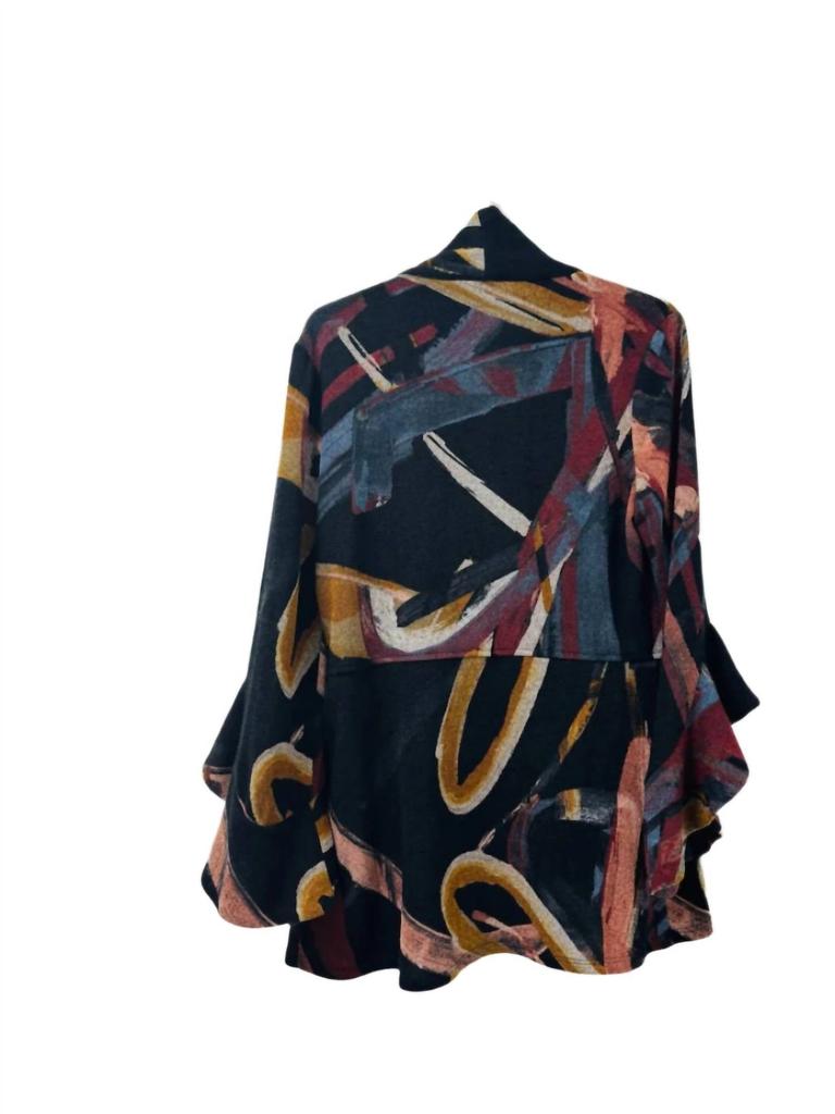Frank Lyman Frank Lyman - Women
s Ruffle Bell Sleeves Pull On Jacket
