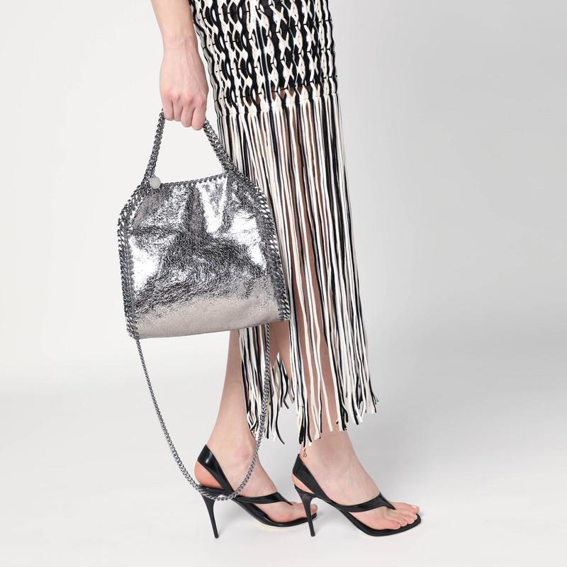 Stella McCartney Falabella mini metallic Steel Grey bag