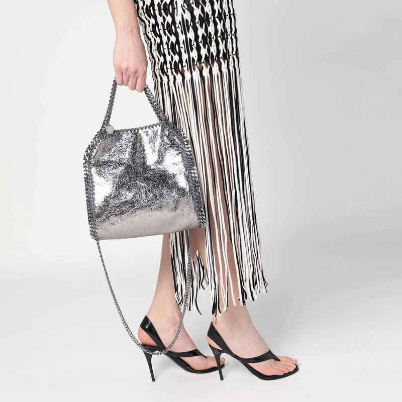 Stella McCartney Falabella mini metallic Steel Grey bag 2