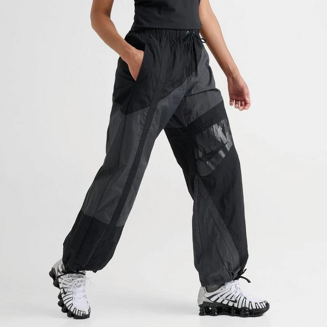 NIKE Women's Nike Sportswear Street Mid-Rise Loose Woven Open-Hem Pants 3