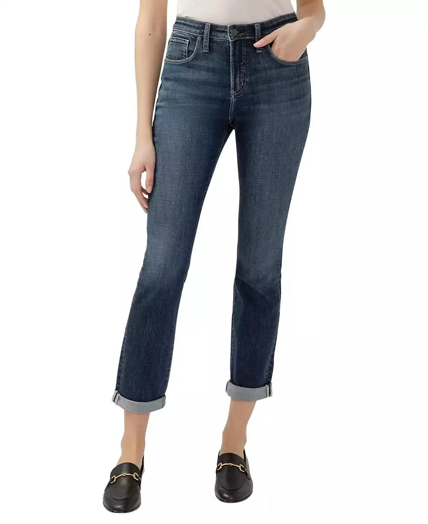 Silver Jeans Co. Women's Beau High Rise Slim Leg Luxe Stretch Jeans 1