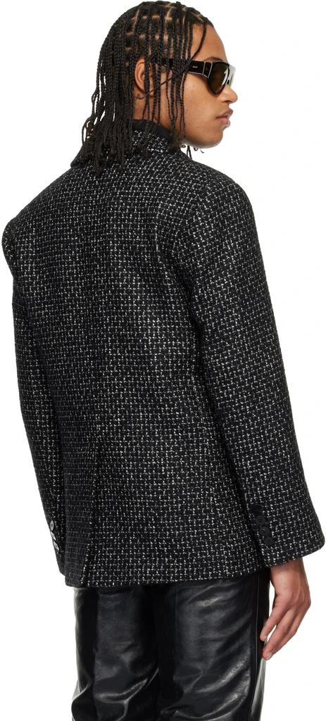 Ernest W. Baker Black Double-Breasted Blazer 3