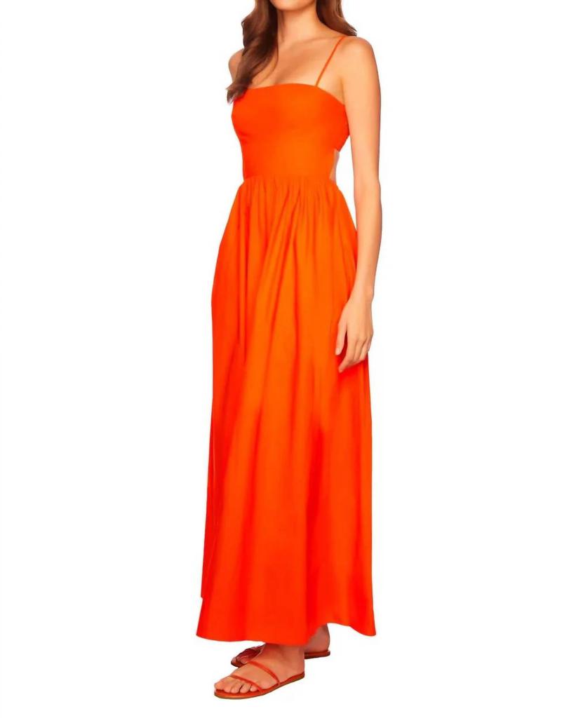 Susana Monaco Susana Monaco - Poplin Open-back Maxi Dress