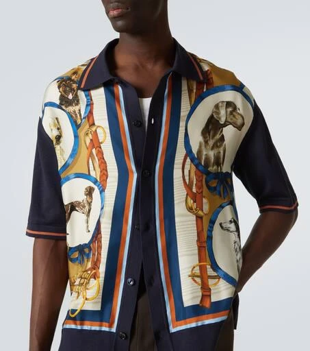Dolce 
Gabbana Printed silk and cotton bowling shirt 5