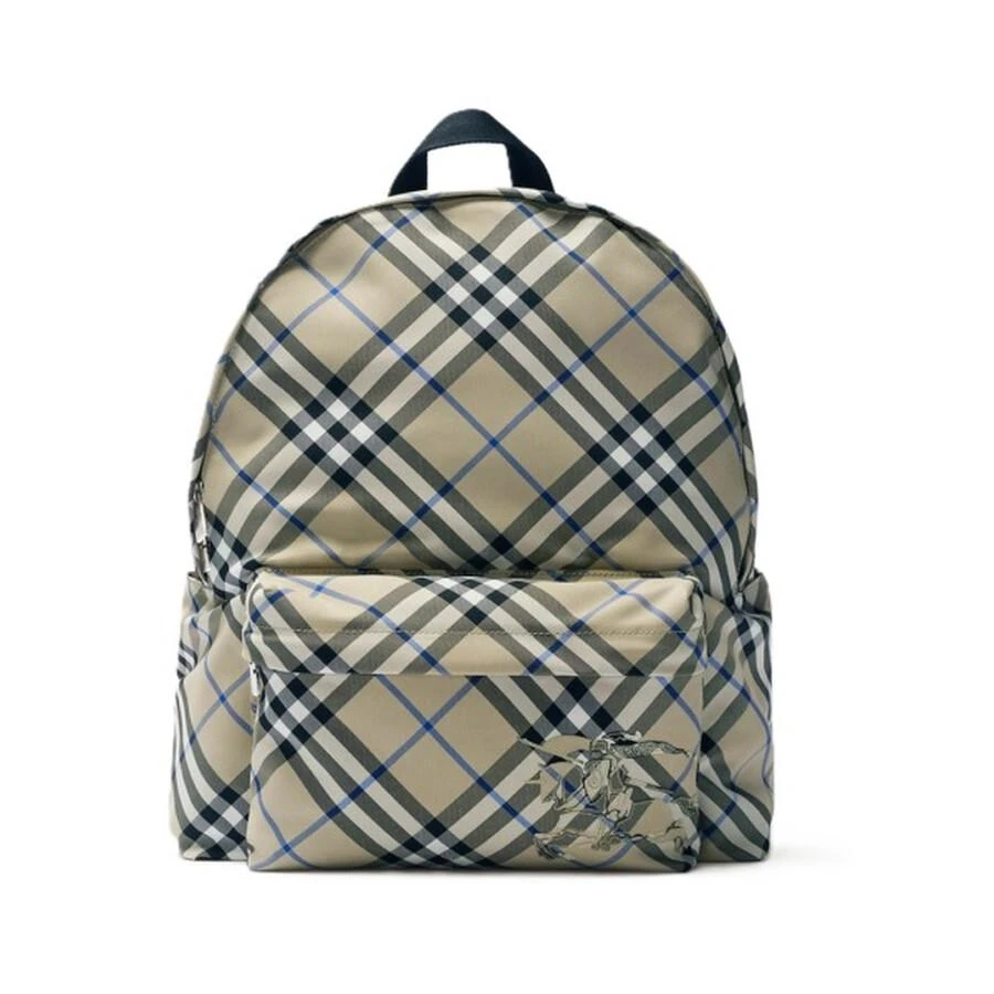 Burberry Men's Check Equestrian Knight Applique Backpack