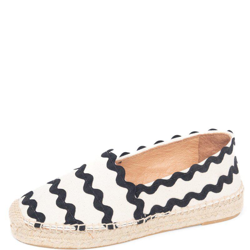 Patricia Green Abigail Slip On Espadrille Nat/Black
