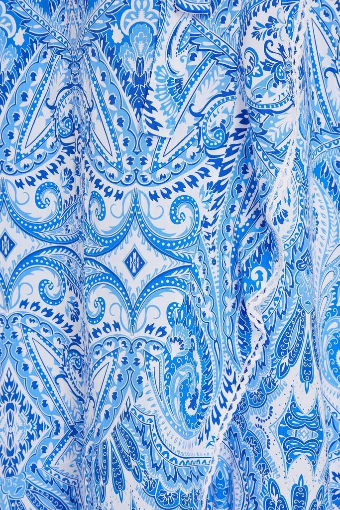 MELISSA ODABASH Prosperity ruffled paisley-print woven midi wrap dress 4