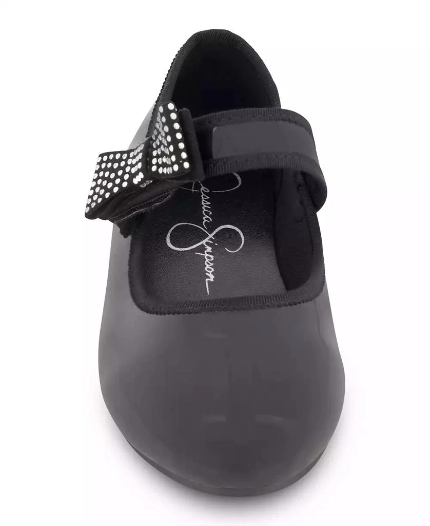 Jessica Simpson Little and Big Girls Amy Crystal Bow Ballet Flat 9