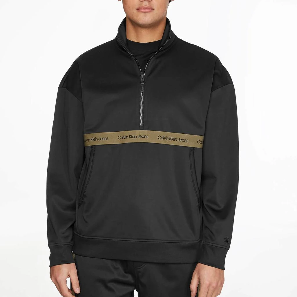Calvin Klein Calvin Klein Jeans Logo-Printed Satin Jersey Sweatshirt 1
