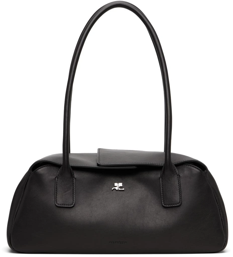 Courrèges Black Strip Leather Bag