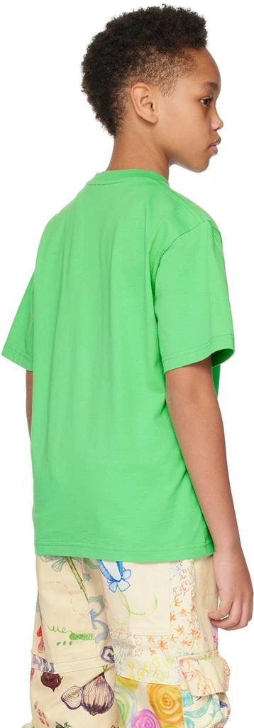 Charles Jeffrey Loverboy Kids Green Printed T-Shirt 3