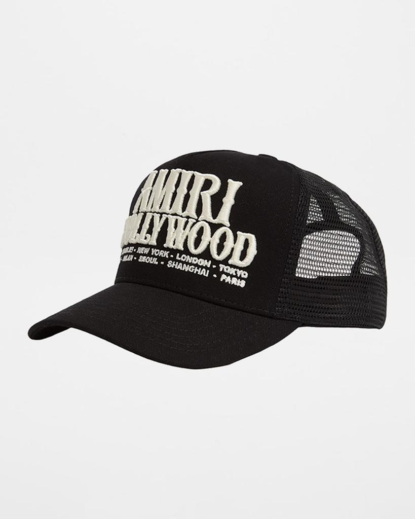Shop Black Bandana Repair Trucker Cap on Sale at BeyondStyle – Get