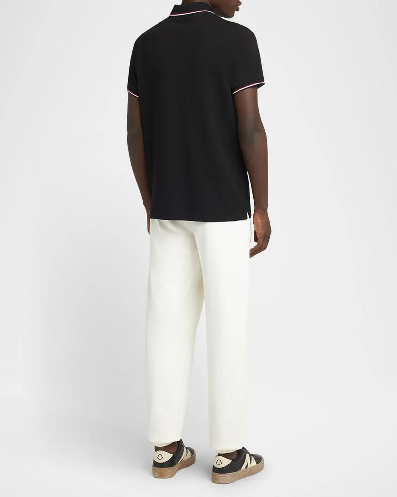Moncler Men's Striped-Trim Polo Shirt 3
