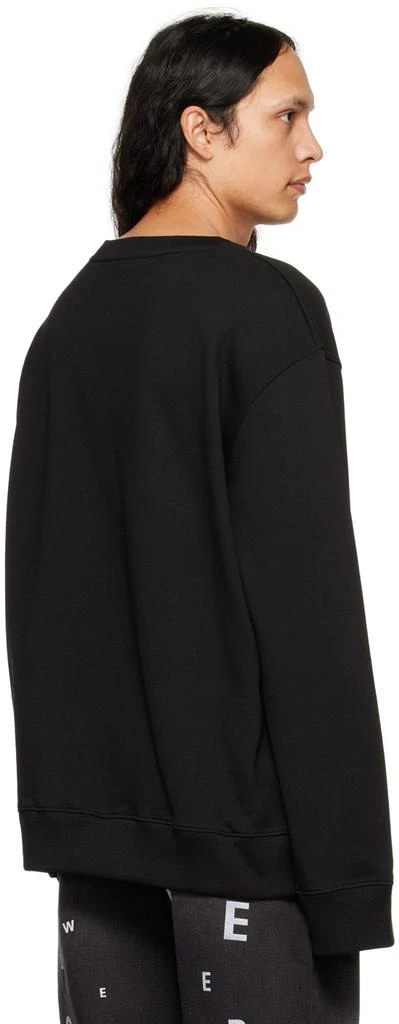 We11done Black Print Sweatshirt 3