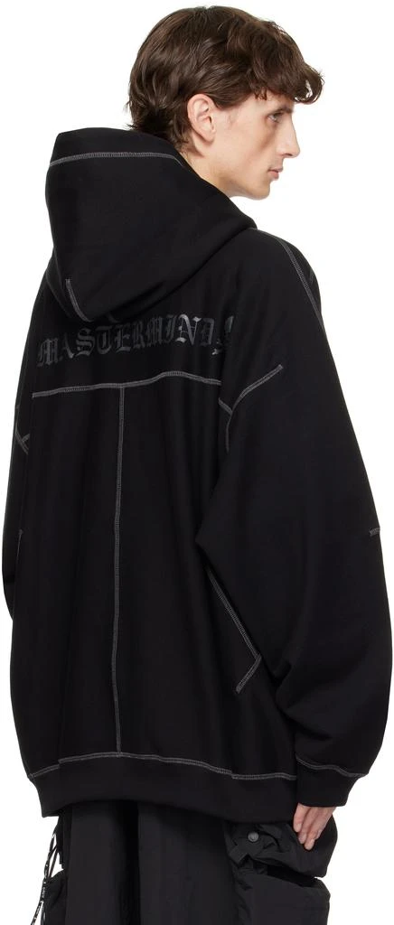 mastermind JAPAN Black Boxy Fit Stitching Hoodie 3