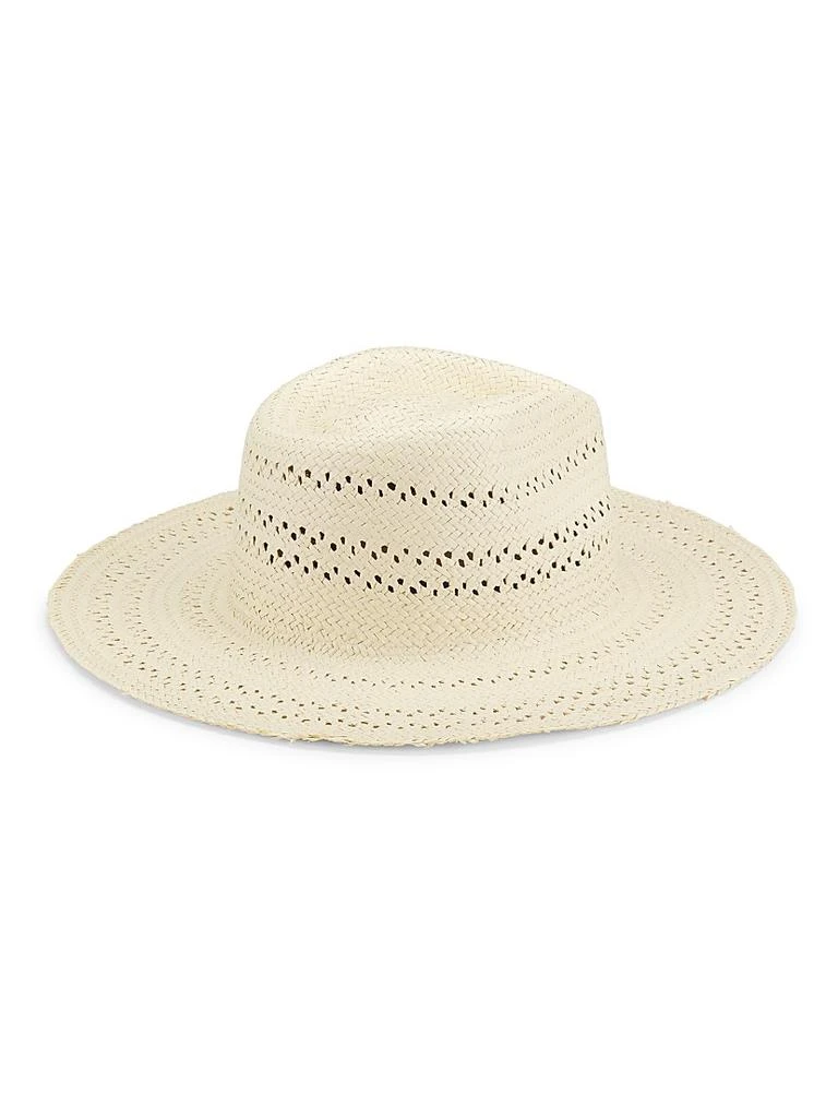 Rag and Bone off White Fedora Hat RAG & BONE FLOPPY BRIM FELTED WOOL FEDORA HAT OFF WHITE SIZE  main image 2