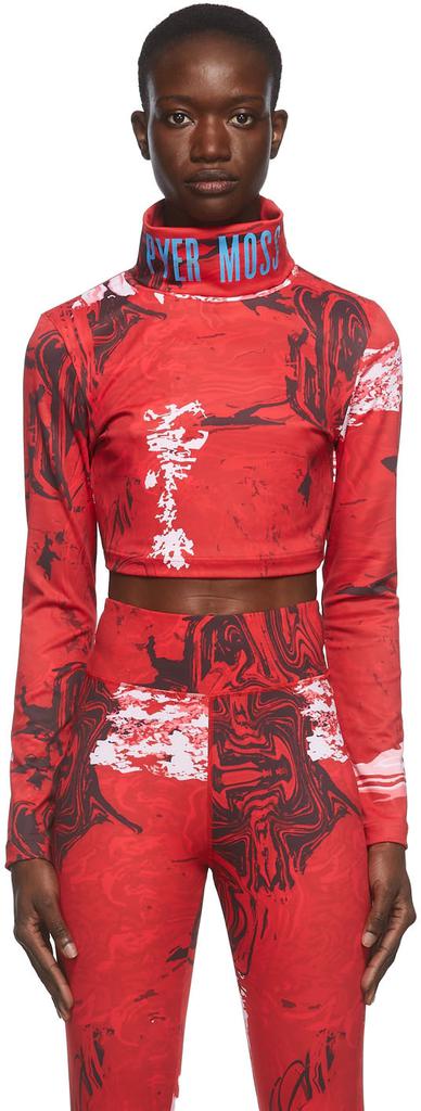 Reebok Red Pyer Moss Edition Cropped Turtleneck