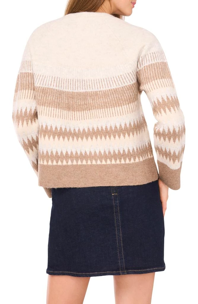 Vince Camuto Fair Isle Raglan Sleeve Crewneck Sweater 2