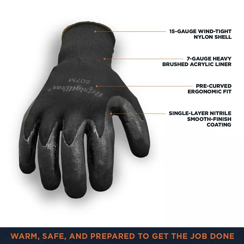 RefrigiWear Men
s Dual-Layer Thermal Ergo Gloves 2