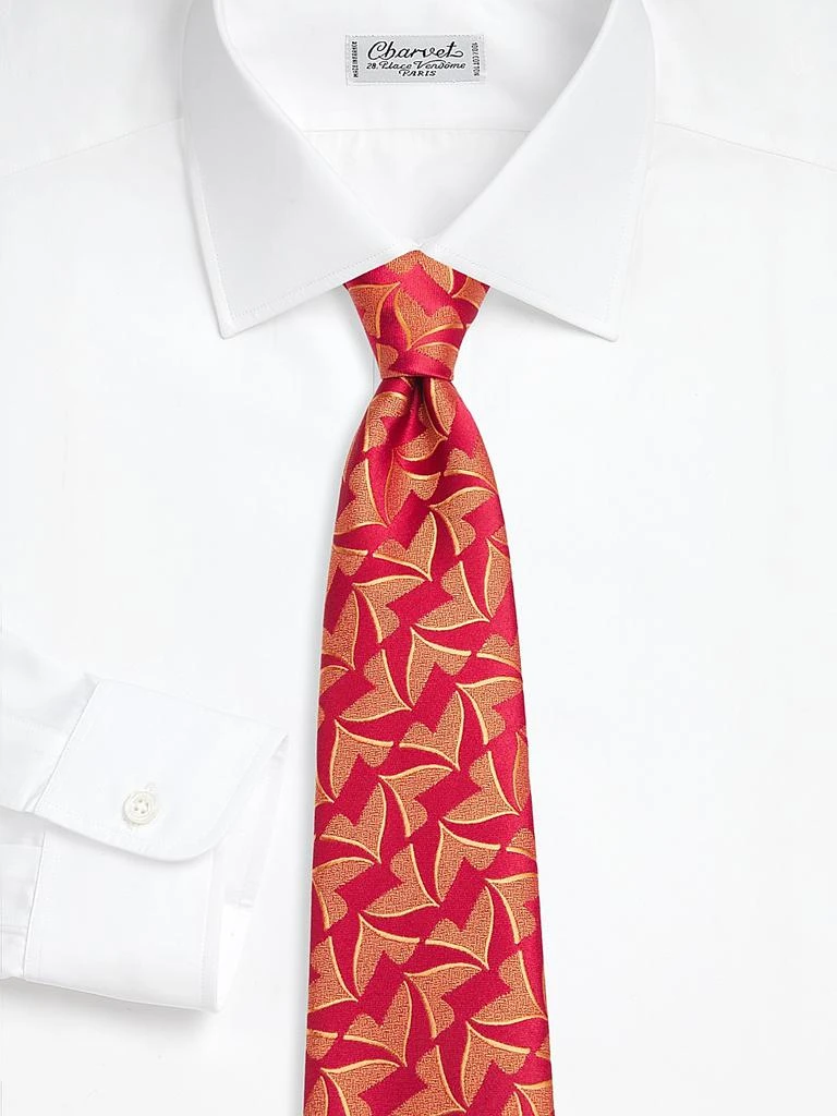 Charvet Whale Tail Jacquard Silk Tie 2