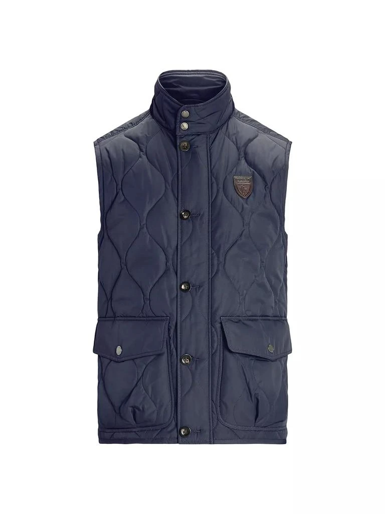 Ralph Lauren Suede-Trim Quilted Vest 1