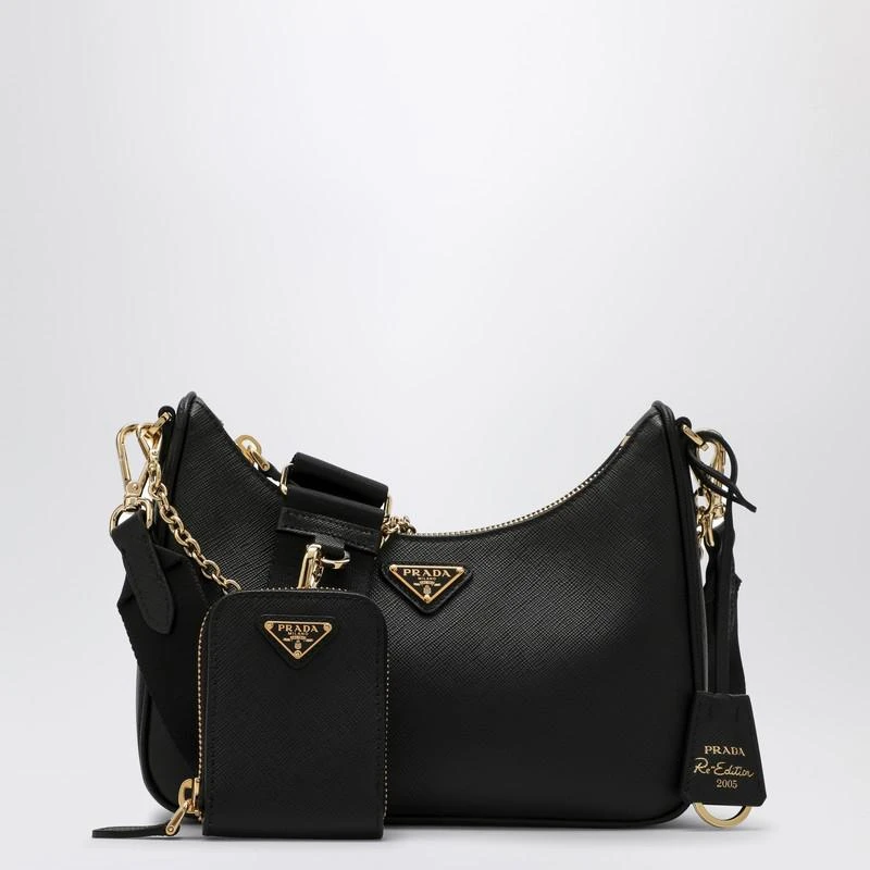 Prada R Prada Re-Edition 2005 black leather bag - Shoulder Bags - Save Extra 10 ...
