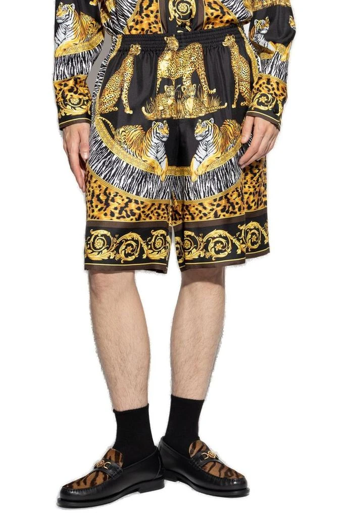 Versace Versace Pattern-Printed Elasticated Waistband Shorts 2