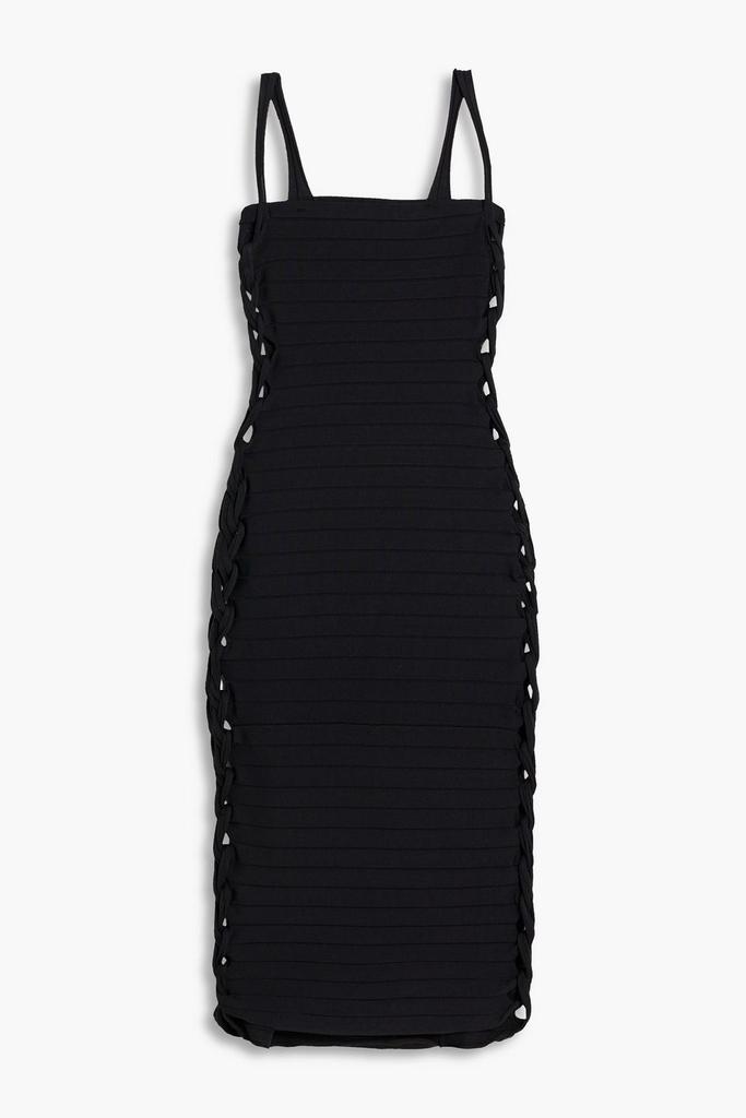 Dion Lee Braided ribbed-knit dress